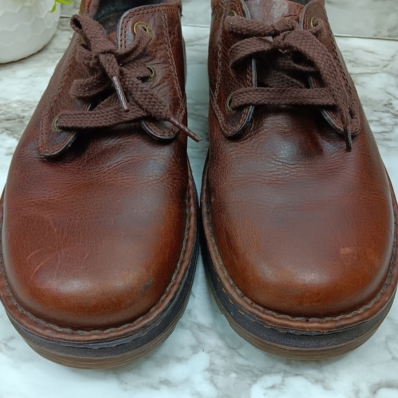 DR. MARTENS Boston Men's Brown Leather Lace Up Oxford Loafers Size 11 - Picture 6 of 13